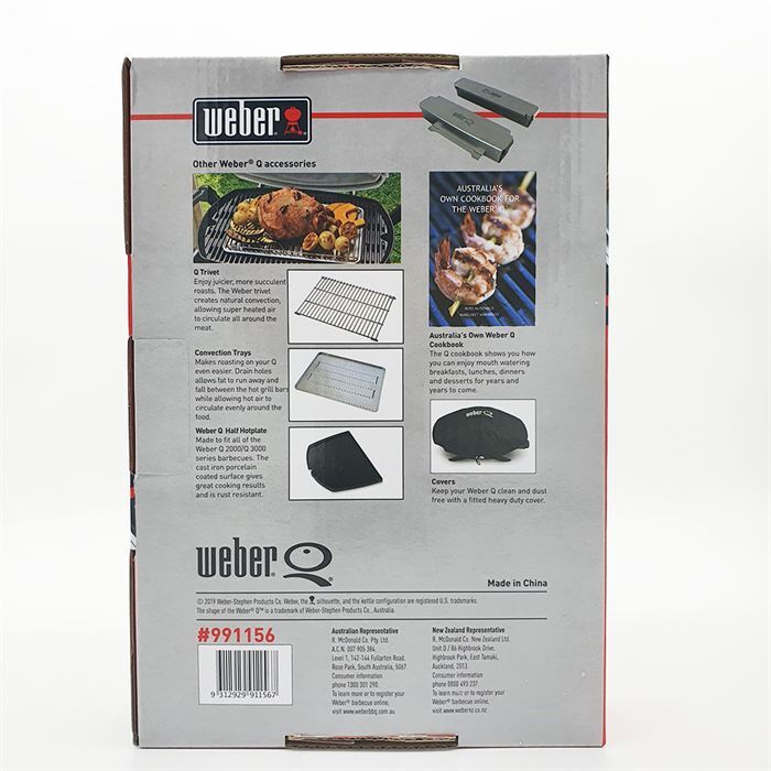 Weber Q BBQ Smoker Box Set Stainless Steel #991156