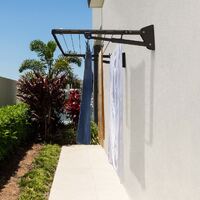 Hills Fold Down Compact Folding Frame Clothesline - Monument