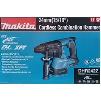 Makita 18v Rotary Hammer Cordless 24mm SDS Plus Combination Hammer Skin (Tool Only)