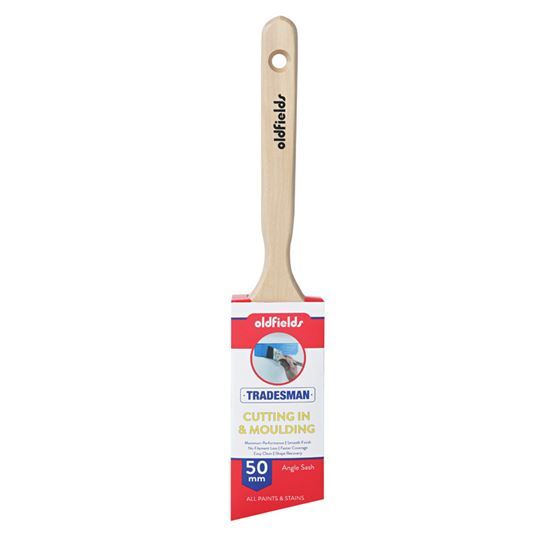 Oldfields Tradesman Angle Sash Cutter Paint Brush Cutting and Moulding 63, 50mm
