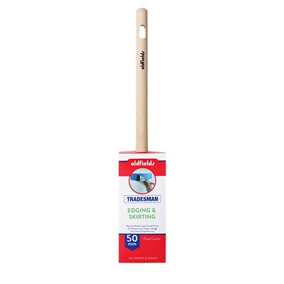 Oldfields Tradesman Paint Brush Oval Cutter Edging and Skirting 63, 50mm