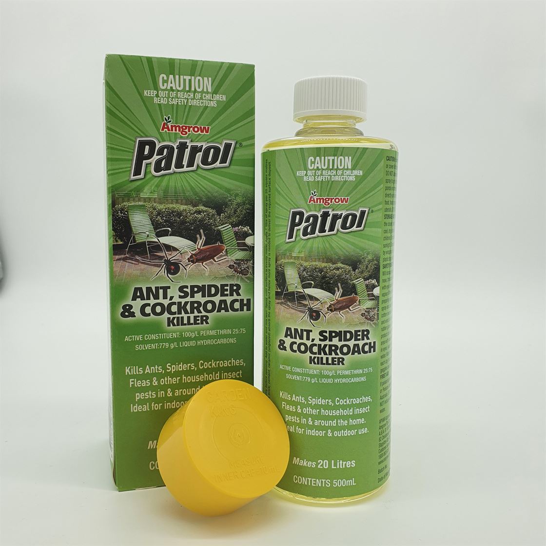 Amgrow Patrol Ant, Spider & Cockroach Killer 500ml Concentrate