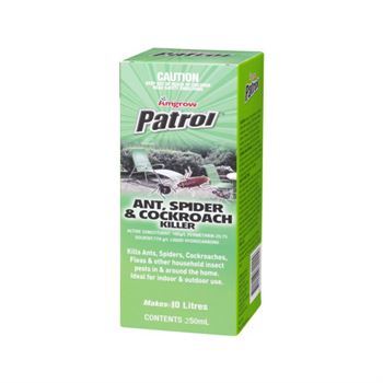 Amgrow Patrol Ant, Spider & Cockroach Killer 250ml Concentrate