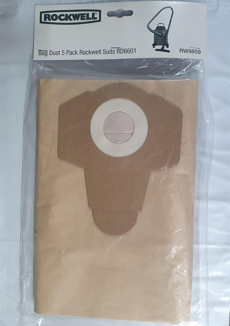 Rockwell Replacement 20L Vacuum Bag 5 Pack Dust Bag Suits RD6601 and RD6602