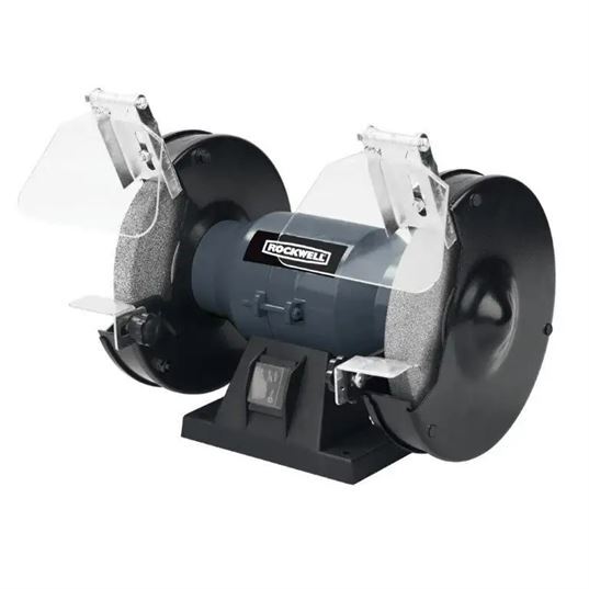 Rockwell Bench Grinder 250w 150mm Wheel + 2x Grinding Discs