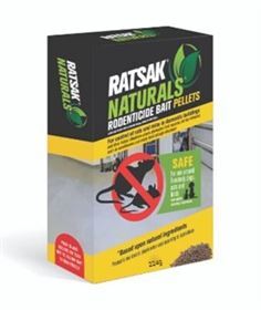 RATSAK Naturals Rodenticide Bait Granules Rat & Mouse Bait (Pet Safe)