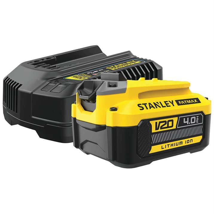 Stanley FatMax V20 Series 18v 4.0Ah Battery and Charger Kit