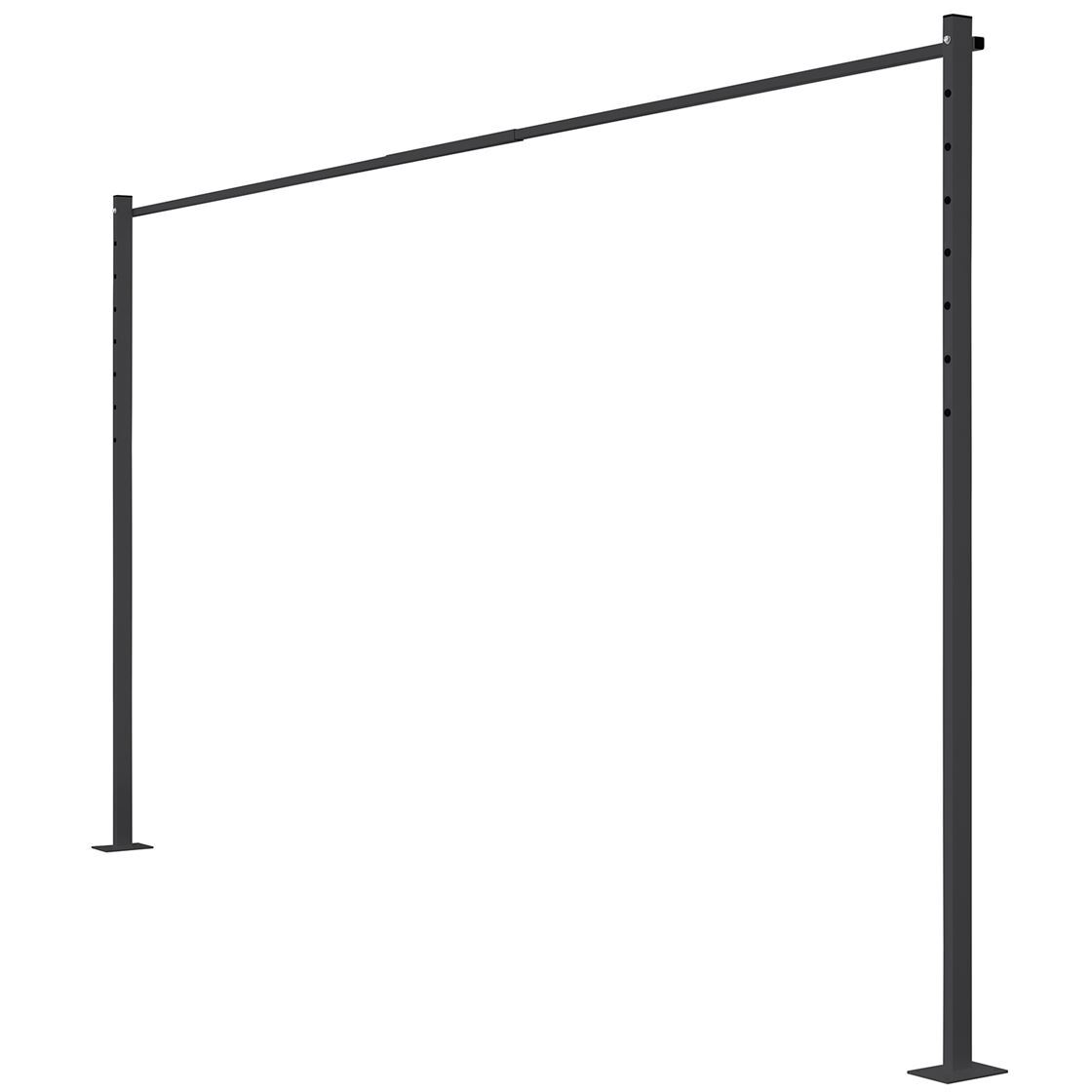 Austral Plated Ground Mount Kit 3.3m for Fold Down Clotheslines Australian Made [Colour: Monument]