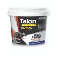 Talon Rat and Mouse All Weather Wax Blocks 1kg One Feed Eliminates 