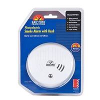 Photoelectric Smoke Alarm with Hush FP301 24/7 Fire Protection Smoke Detector