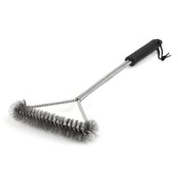Grillman BBQ Grid Grill Brush - Stainless Steel Bristle Barbecue Cleaner