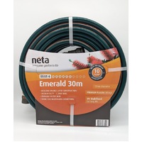 Neta Garden Hose 30m Emerald Kink Resistant 12mm with Fittings