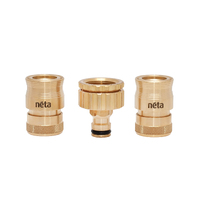 Garden Hose Fittings Solid Brass 12mm EZ Universal Hose Fittings Set Neta
