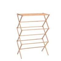 Bamboo Folding Clothes Airer Uperia 7.15m Foldable Drying Rack