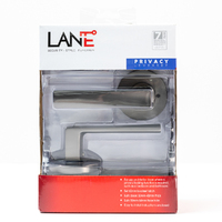 Lane Oxford Leverset Privacy Lever Door Handle - Gunmetal Grey