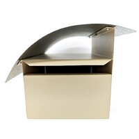 Premium Letterbox w/Corrugated Roof Paperbark Premium Letter Box